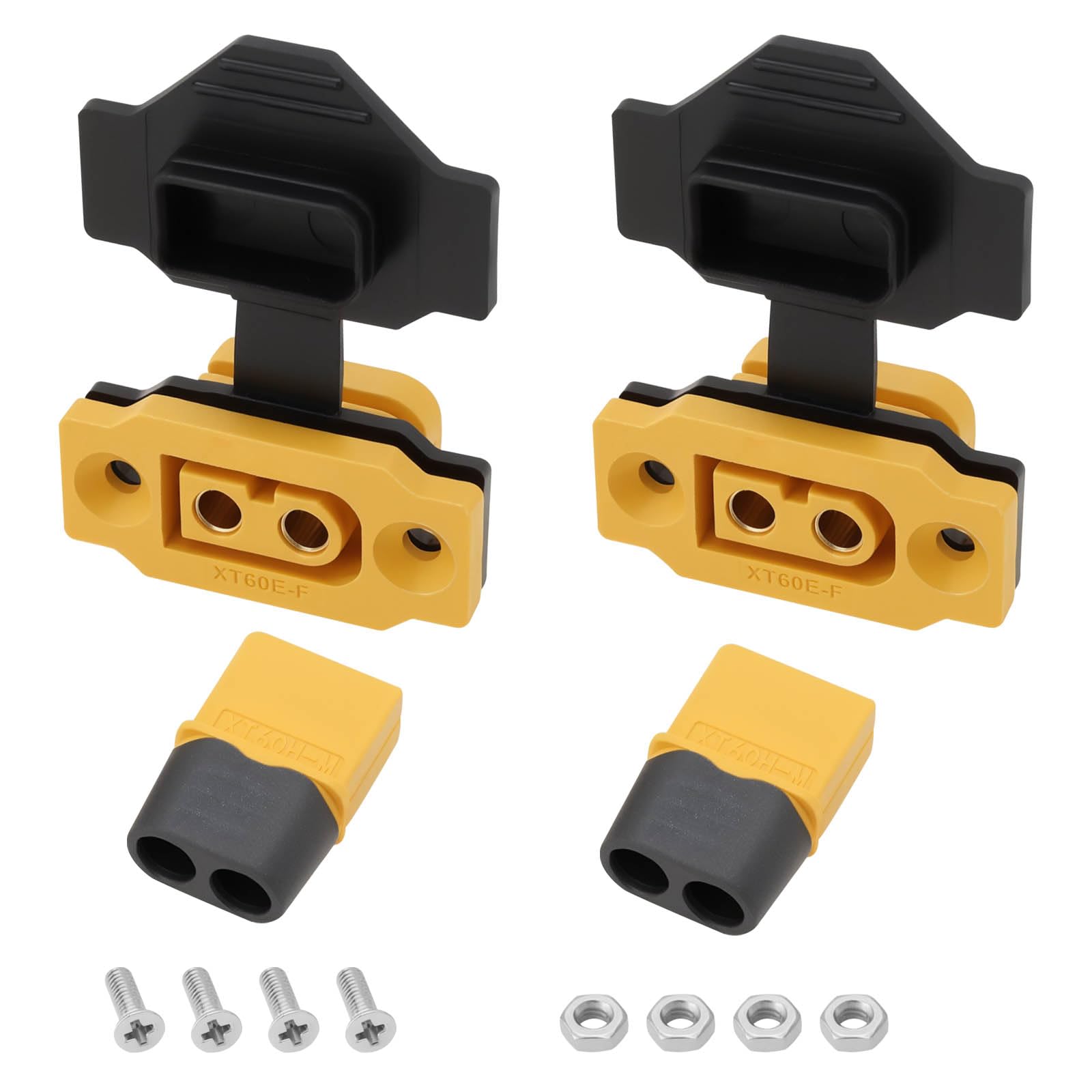 Amazon.com: ECSiNG 2 Set XT60 Plug Kit XT60E-F Female Panel Mount